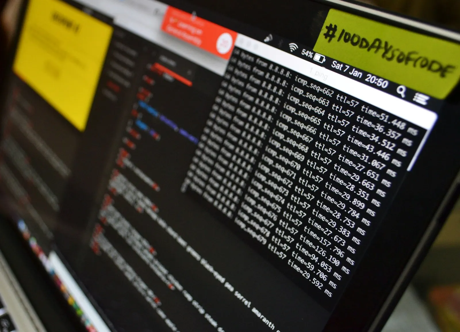 Análisis técnico con salidas de terminal, imagen simbólica