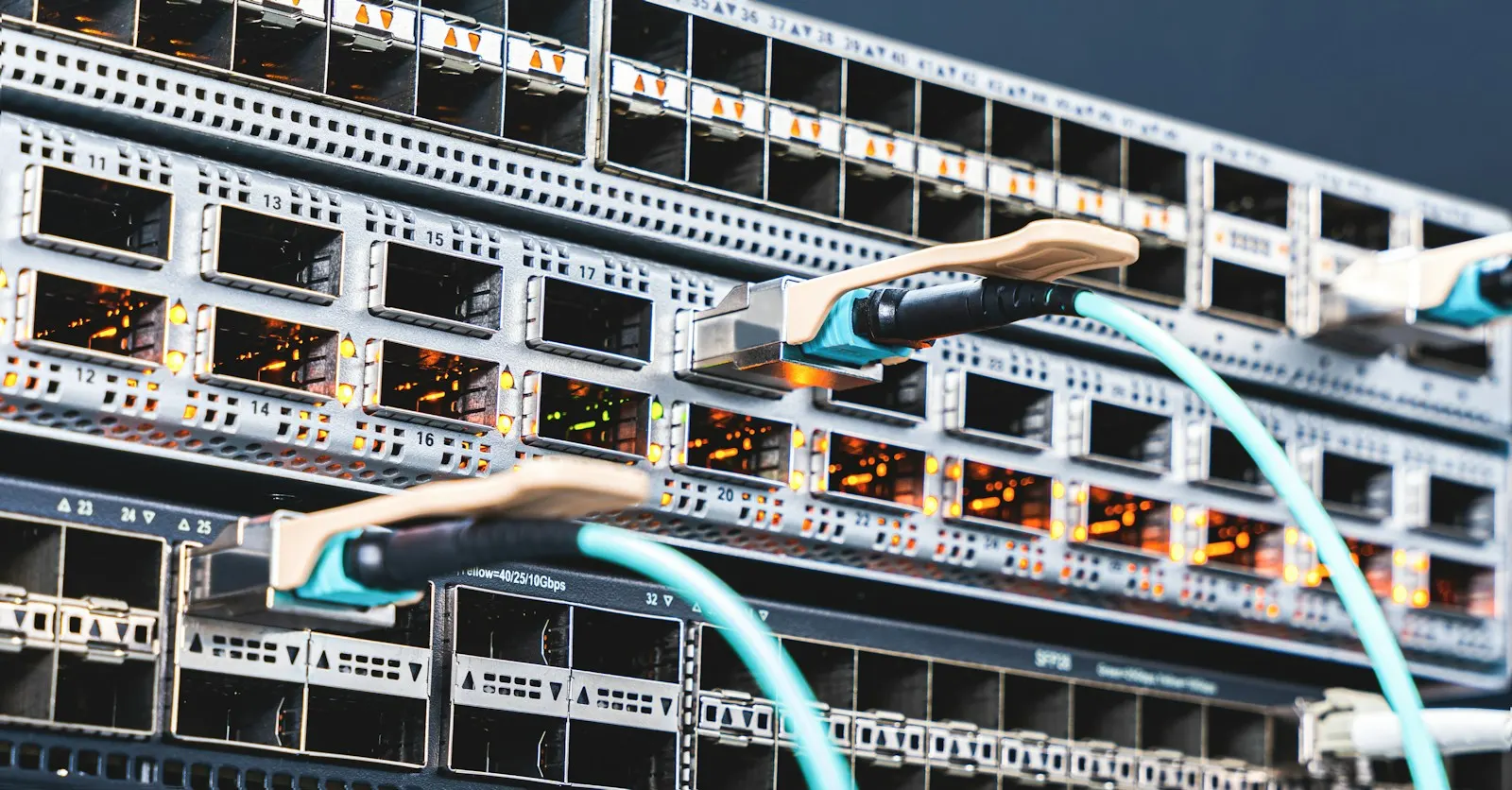 a bunch of wires that are connected to a server — illustrative image