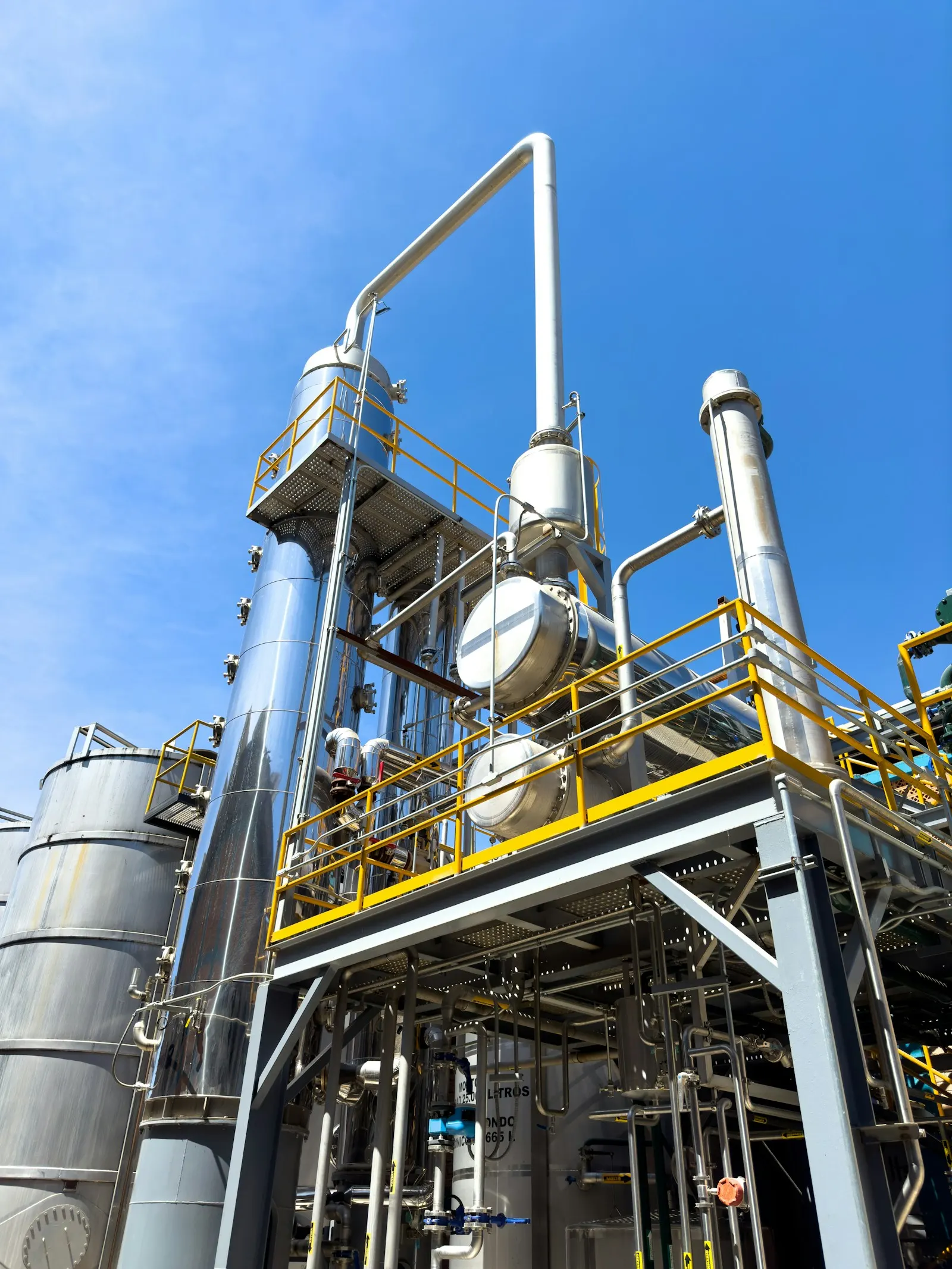 Tubazioni e impianti di processo di uno stabilimento industriale, immagine simbolica