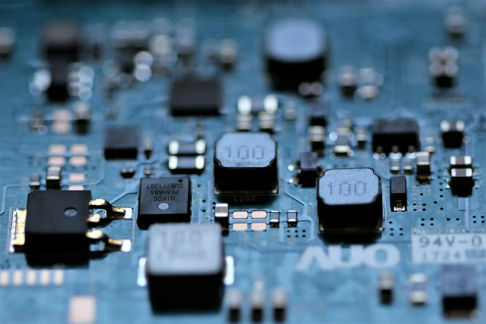 a close up of a circuit board — illustrative image