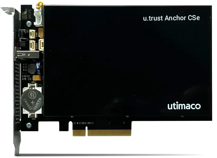 HSM Utimaco u.trust General Purpose de la série CSe au format carte PCIe